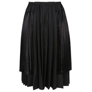 COMME DES GARCONS Pleated Asymmetric Midi Skirt Men BLACK Skirts